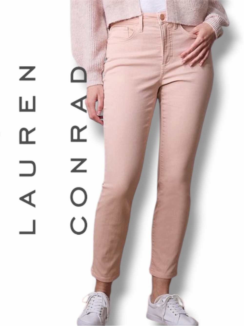 LC Lauren Conrad High Rise 5 Pocket Skinny Ankle Jeans Womens Size 8